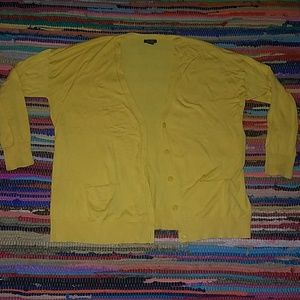 Halogen Yellow Cardigan